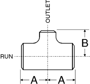 reducing nickel tee